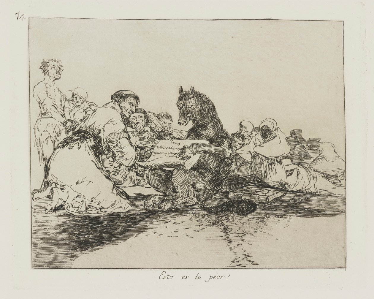 Bu en kötüsü! (Bu En Kötüsüdür!), pl. Savaşın Felaketleri dizisinden 74 by Francisco de Goya