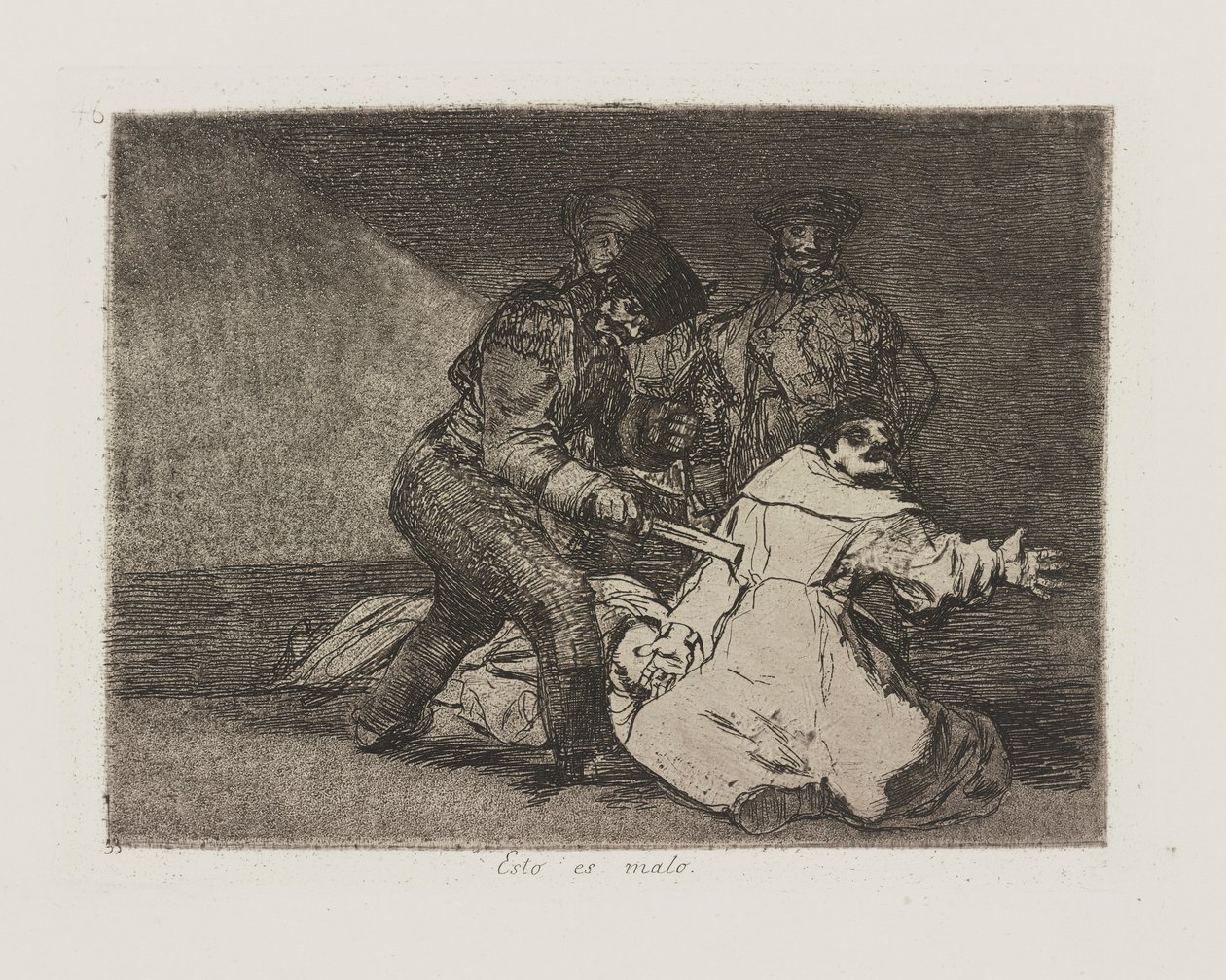 Bu kötü. (Bu Kötü.), pl. Savaşın Felaketleri dizisinden 46 by Francisco de Goya