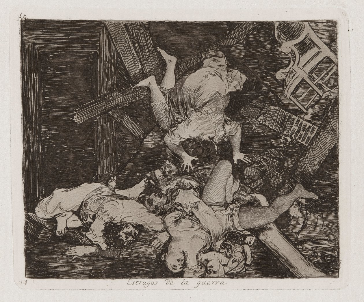 Savaşın Yıkımları, Savaşın Felaketlerinden 30. Levha by Francisco de Goya