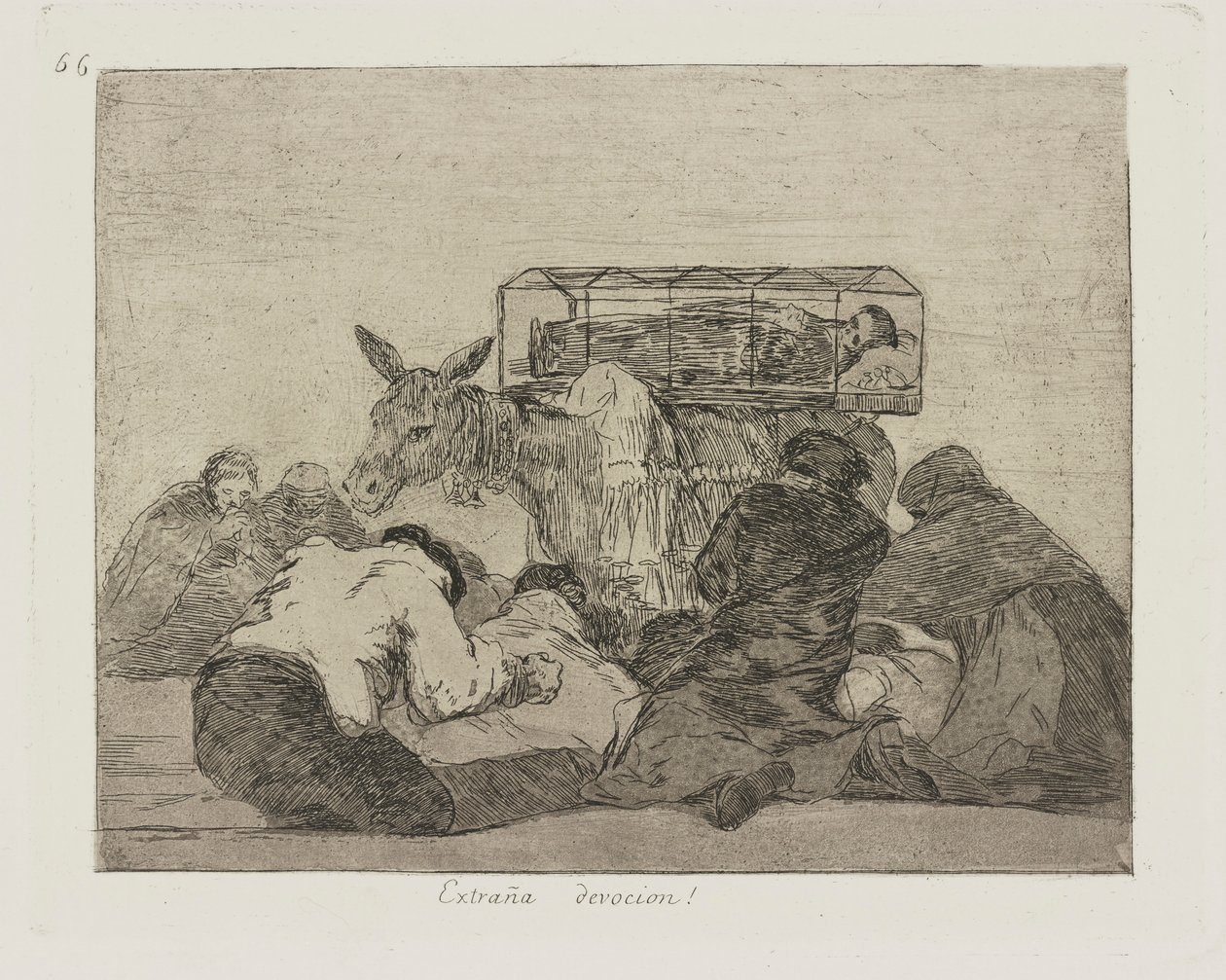 Garip bağlılık! (Garip Adanmışlık!), pl. Savaşın Felaketleri dizisinden 66 by Francisco de Goya