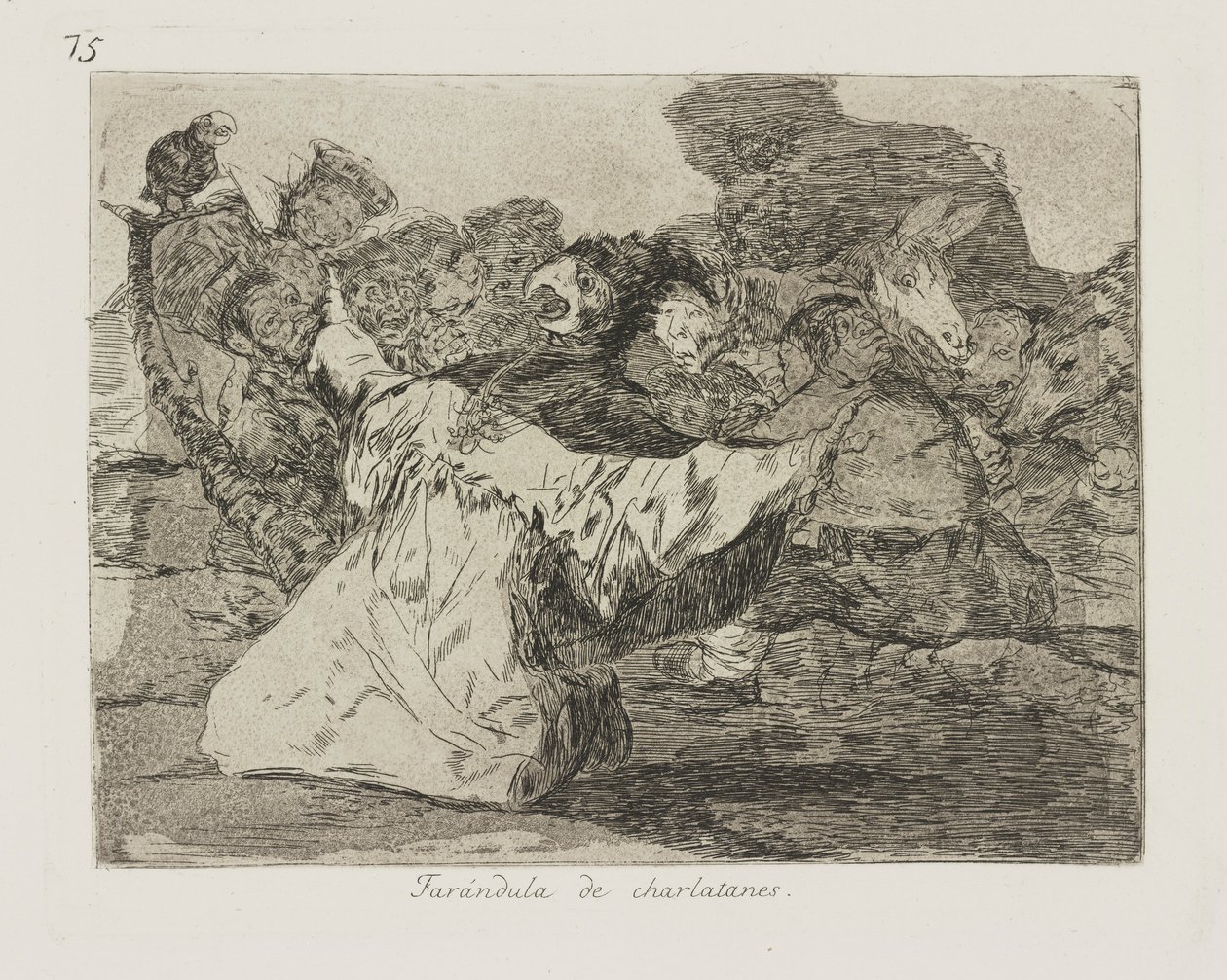 Şarlatan şov dünyası. (Şarlatanlar by Francisco de Goya