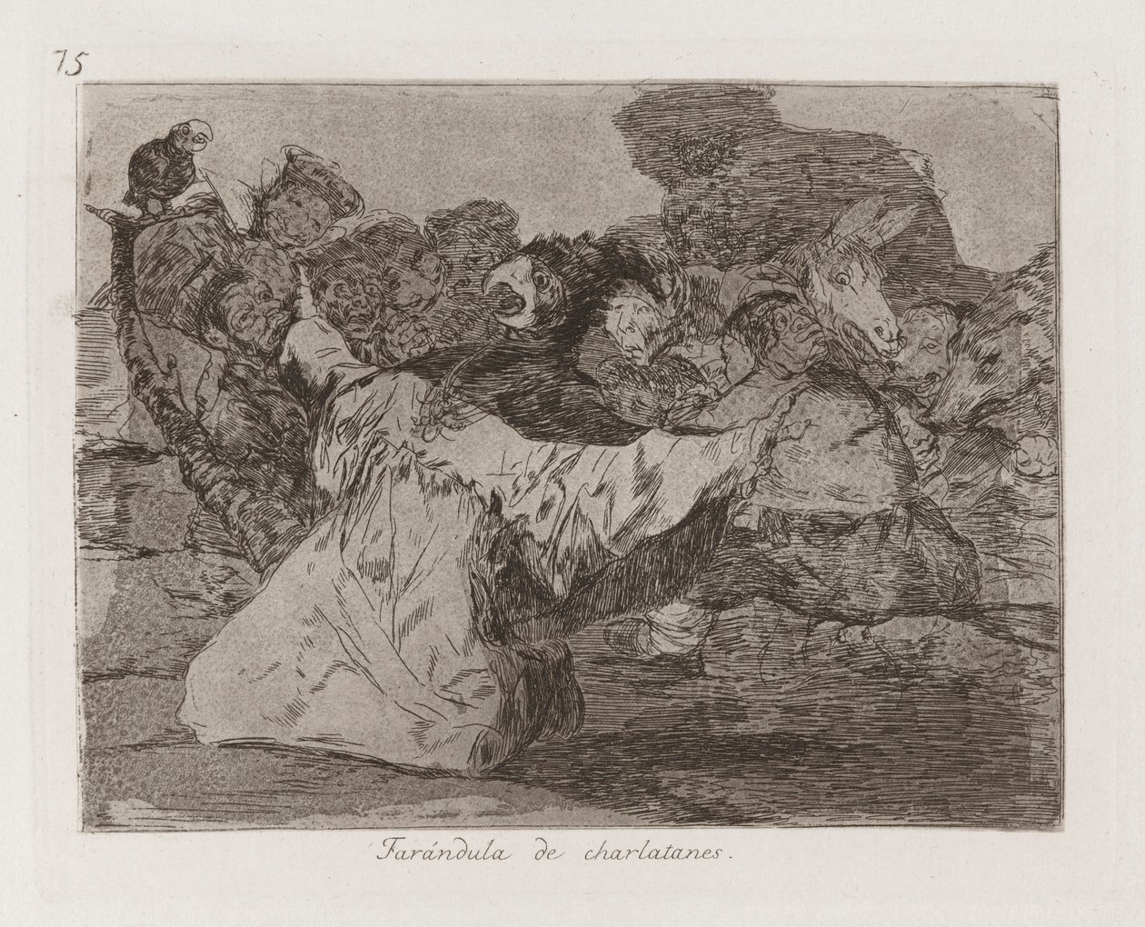 Şarlatanlar uzak?ndula by Francisco de Goya