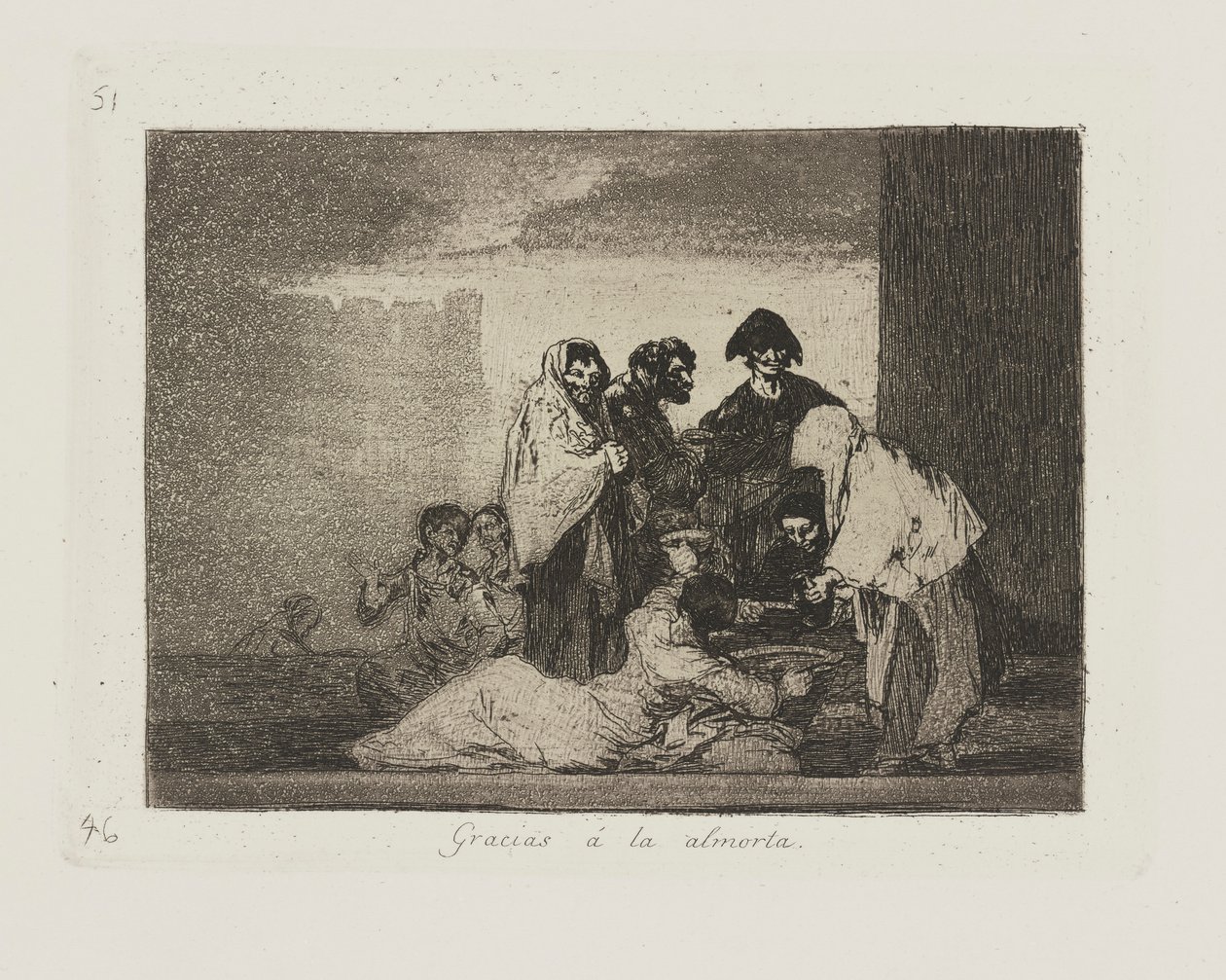 Teşekkürler ? bezelye (Millet sayesinde.), pl. Savaşın Felaketleri dizisinden 51 by Francisco de Goya