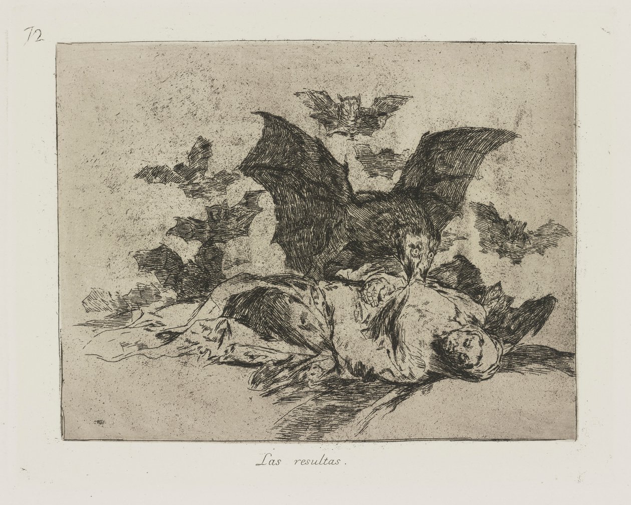 Sonuçlar. (Sonuçlar.), pl. Savaşın Felaketleri dizisinden 72 by Francisco de Goya