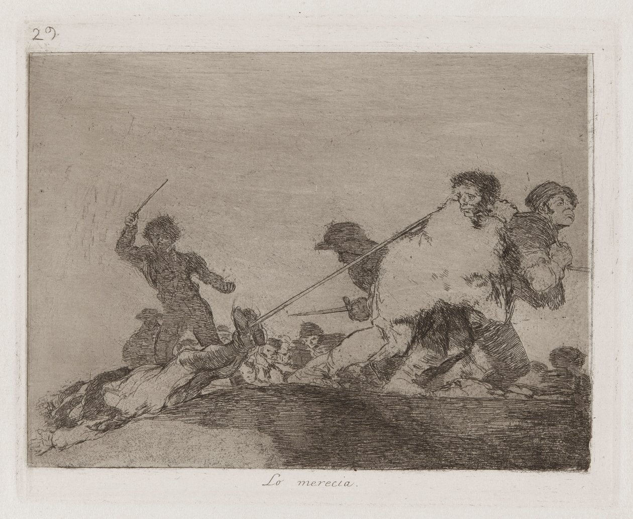 Hak Etti, Savaşın Felaketlerinden Levha 29 by Francisco de Goya