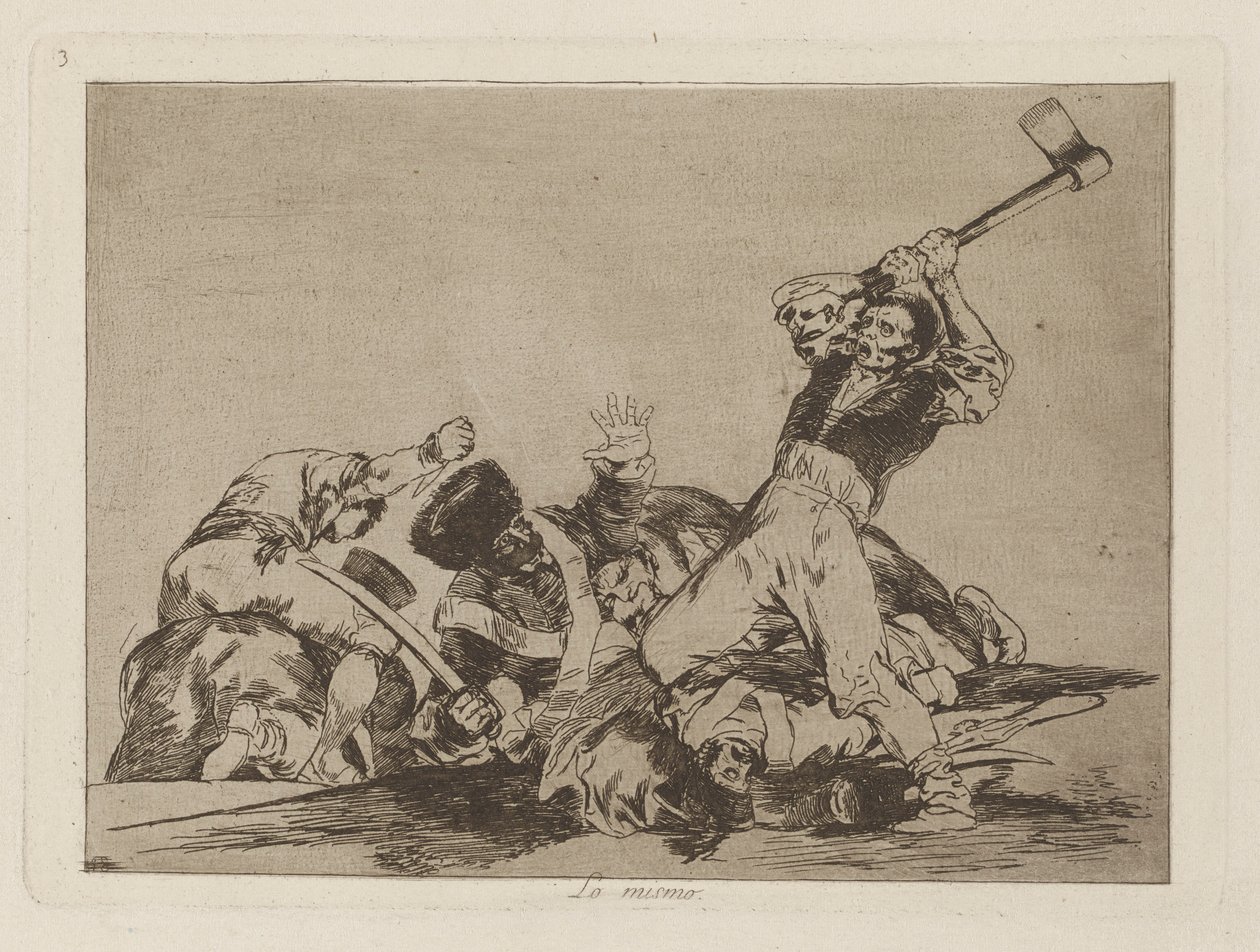 Aynı (Aynı), pl. Savaşın Felaketleri serisinden 3 by Francisco de Goya