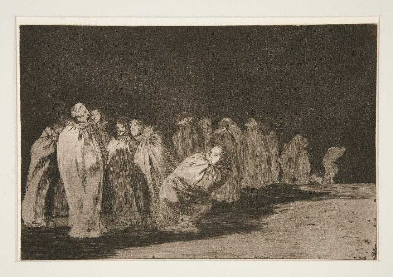 Encased (Çuvaldaki Adamlar), pl. diziden 8 Atasözleri by Francisco de Goya