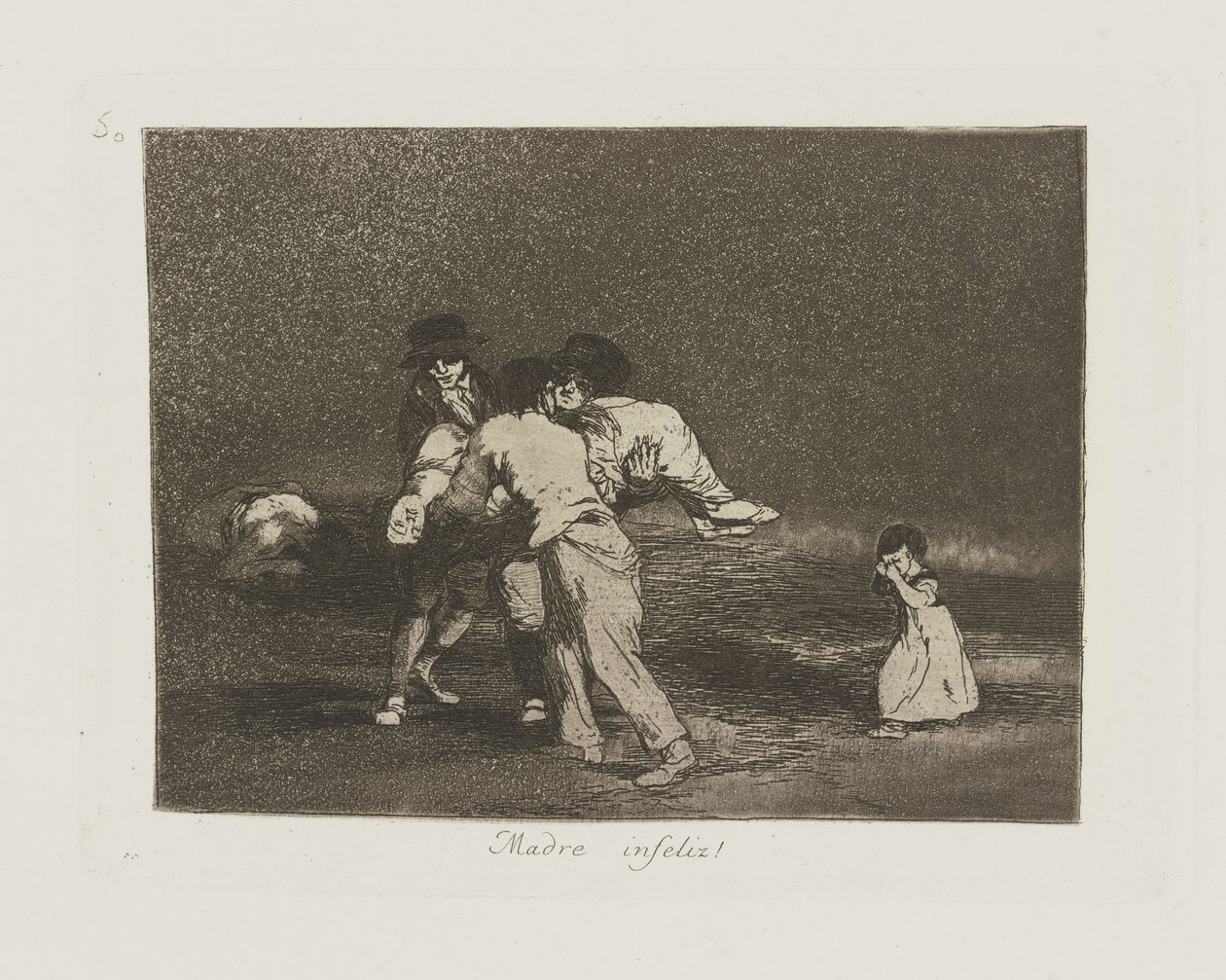 Mutsuz anne! (Mutsuz Anne!), pl. Savaşın Felaketleri serisinden 50 by Francisco de Goya