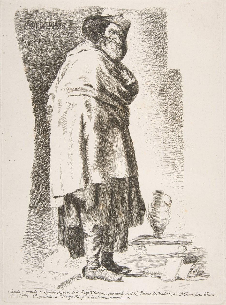 Moenippus Menipo Filozofu, 1778. by Francisco de Goya