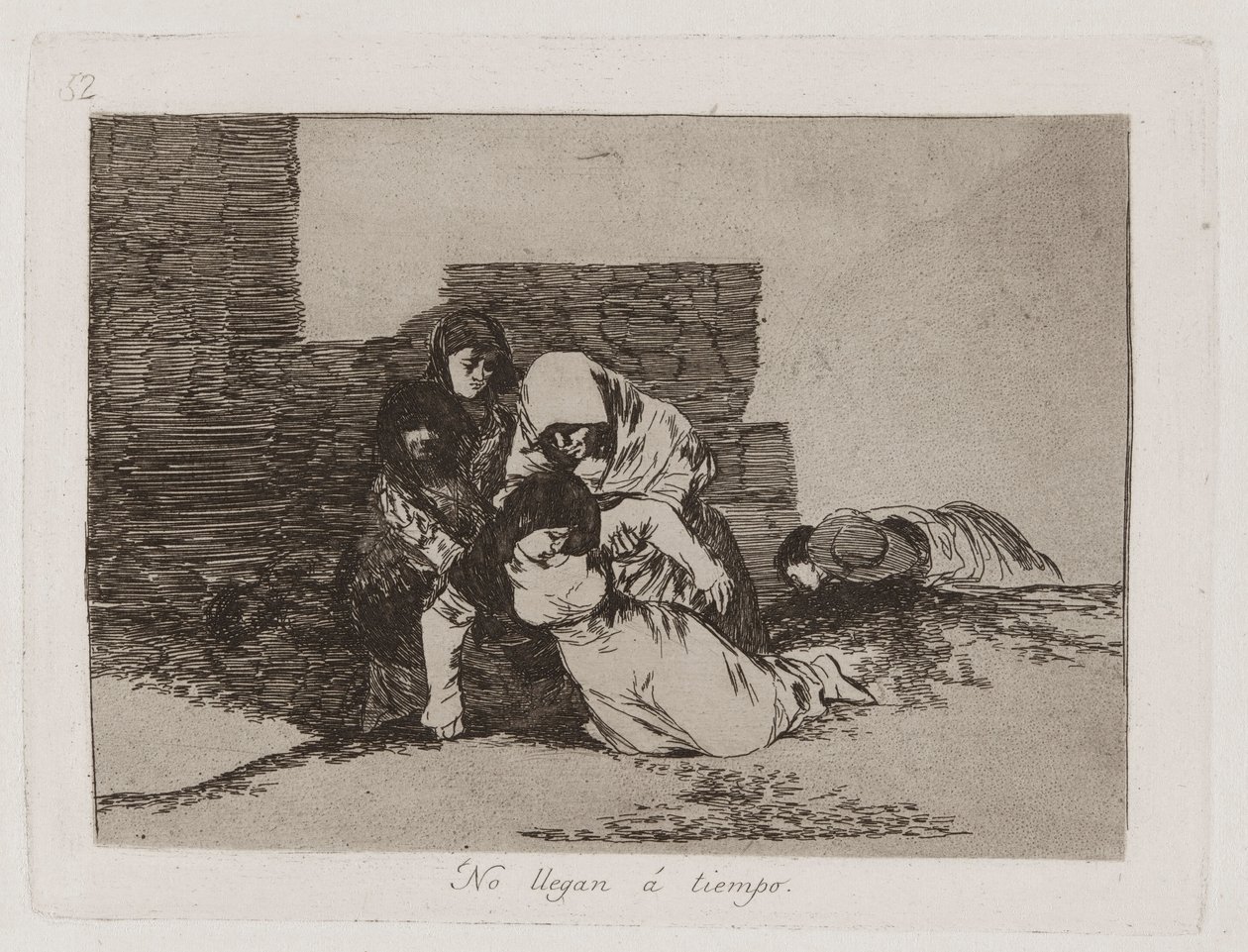 Gelmiyorlar mı? Zamanında Gelmezler, Savaşın Felaketlerinden Levha 52 by Francisco de Goya