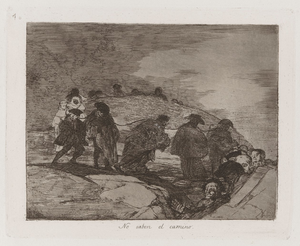 Yol Bilmezler, Savaşın Felaketlerinden Levha 70 by Francisco de Goya