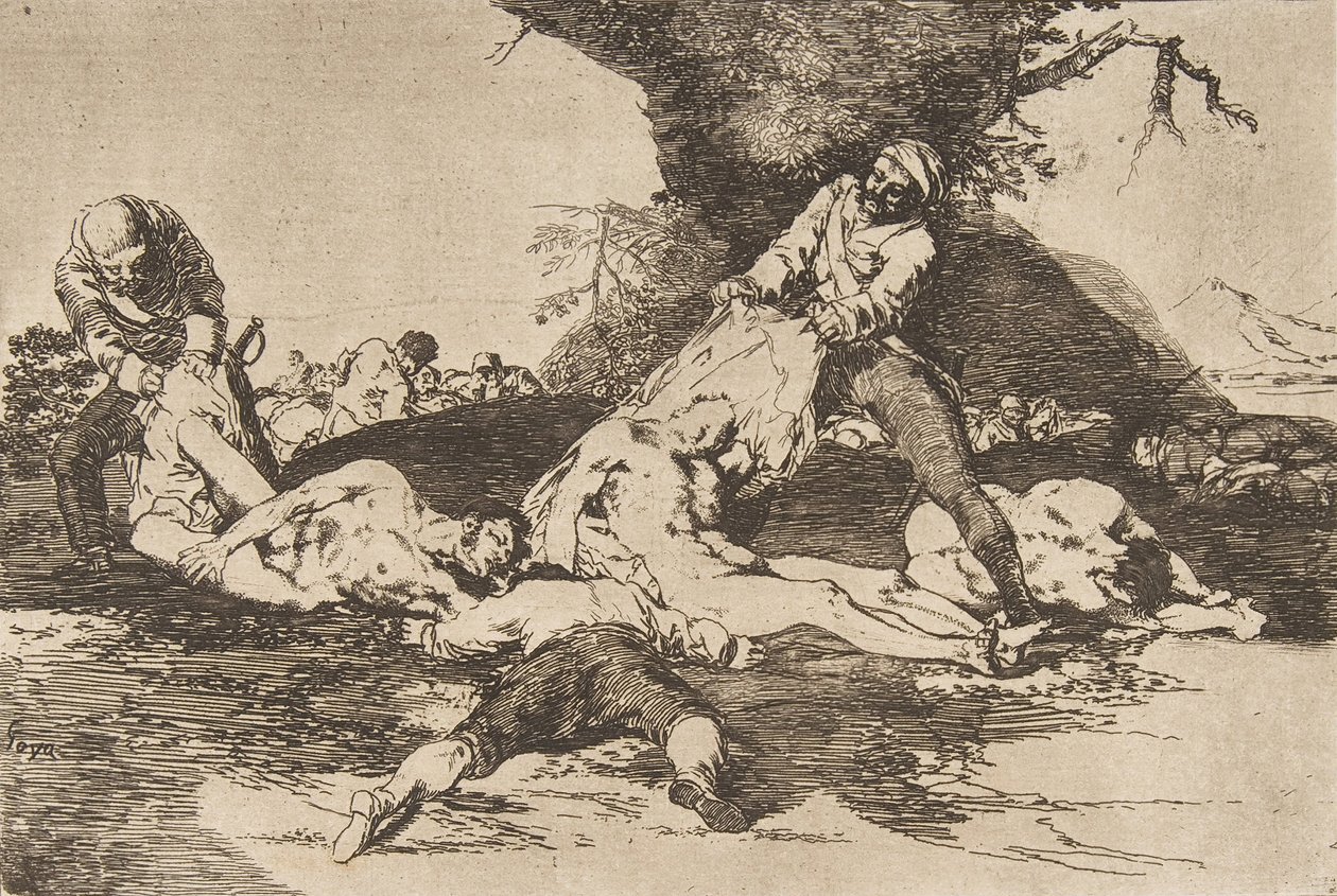 Savaş Los Desastres de La Guerra Felaketlerinden Plaka 16: Onlar ..., 1810, 1863