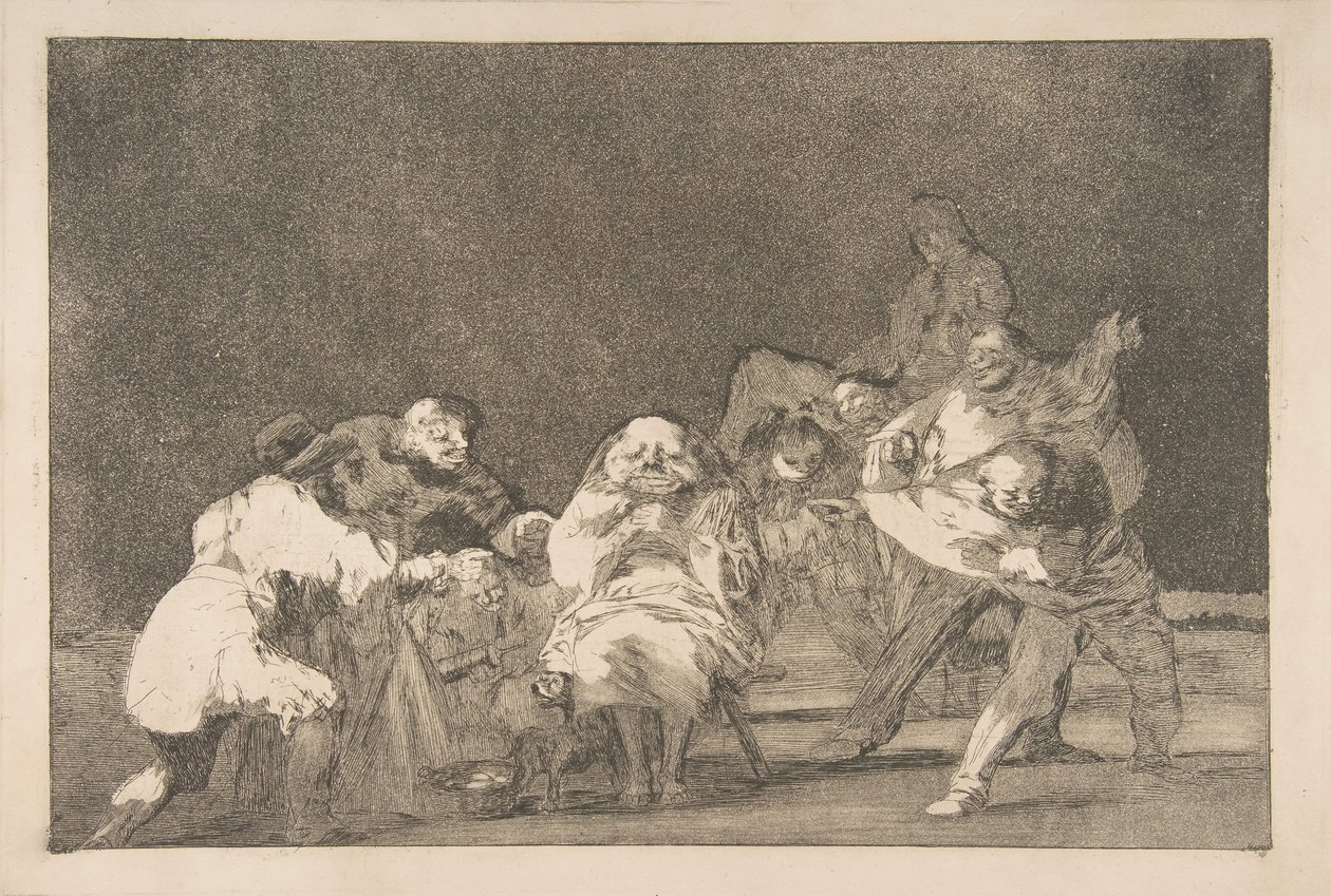 'Benzersizler'den Levha 17: Sadakat, yakl. 1816-23 özel baskı ca.1854. by Francisco de Goya