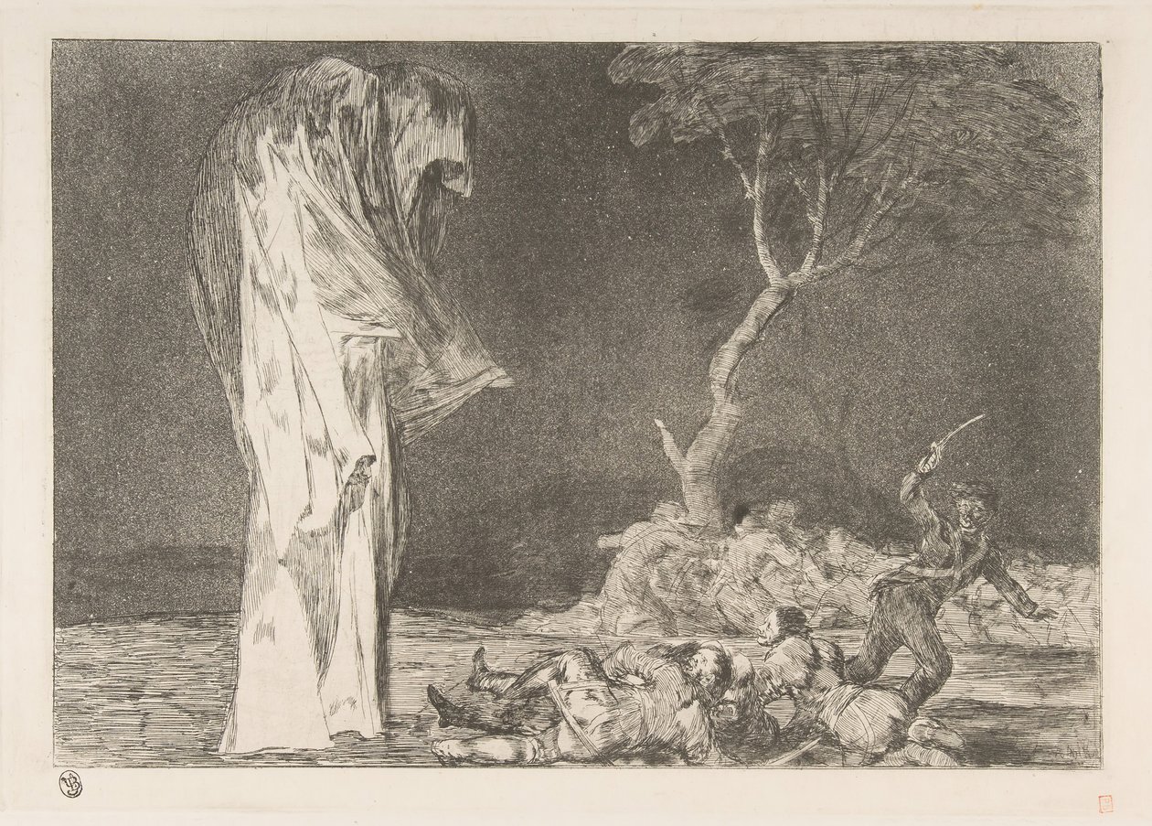 Farklılıklardan 2. Plaka: Korkunun Deliliği, yakl. 1816-23 yayınlanmış ca. 1848. by Francisco de Goya