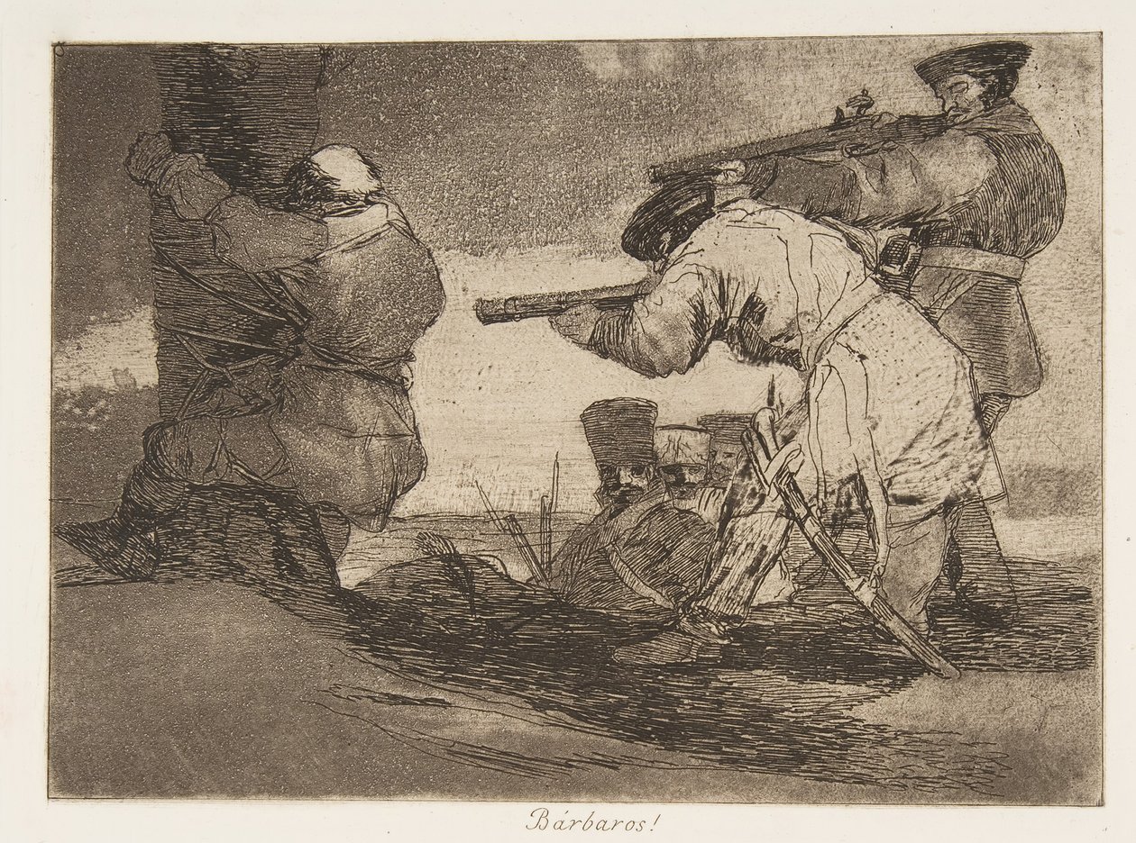 Los Desastres de La Guerra: Barba..., 1810, 1863