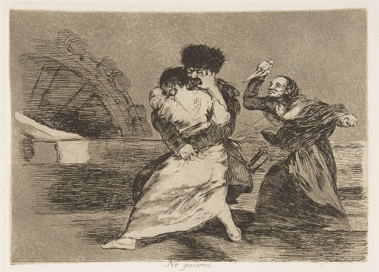 Savaş Los Desastres de la Guerra Felaketlerinden Plaka 9: Onlar d..., 1810, 1863