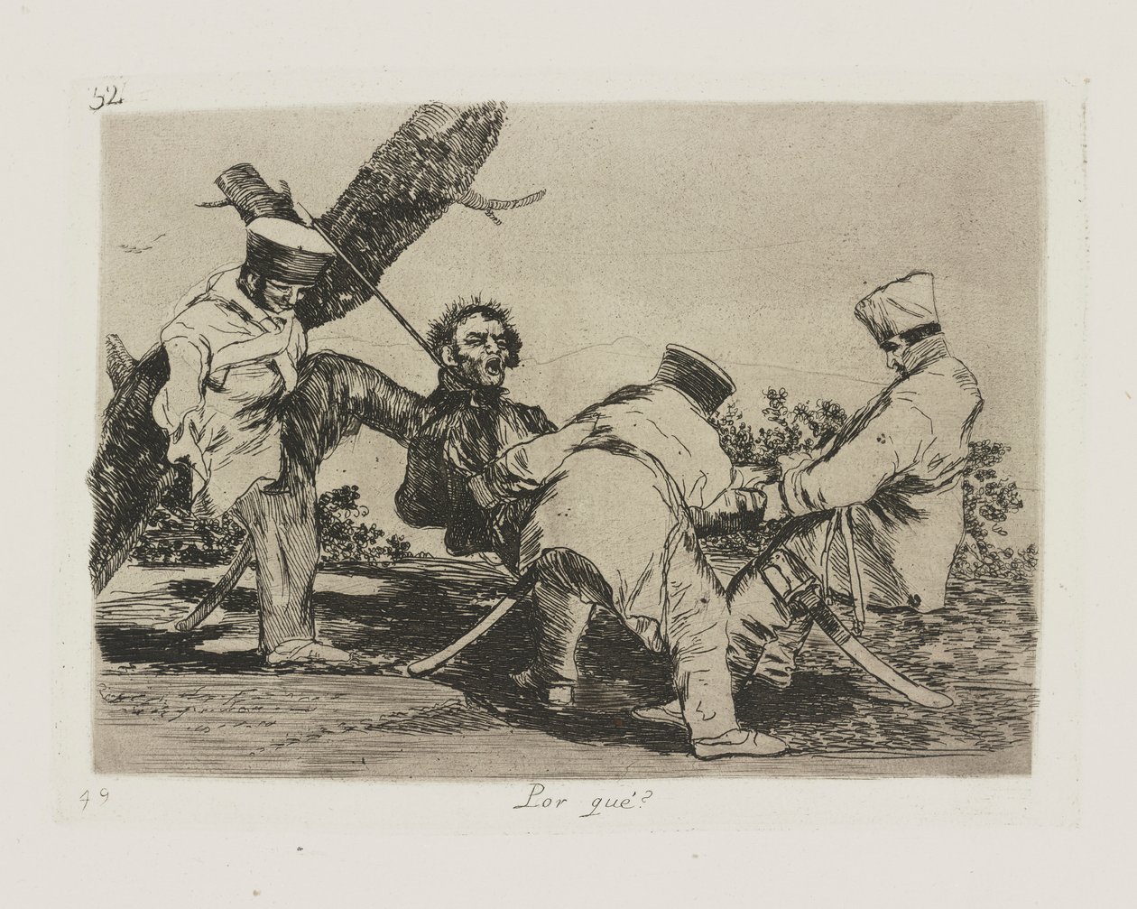 Neden?? (Neden?), bkz. Savaşın Felaketleri serisinden 32 by Francisco de Goya
