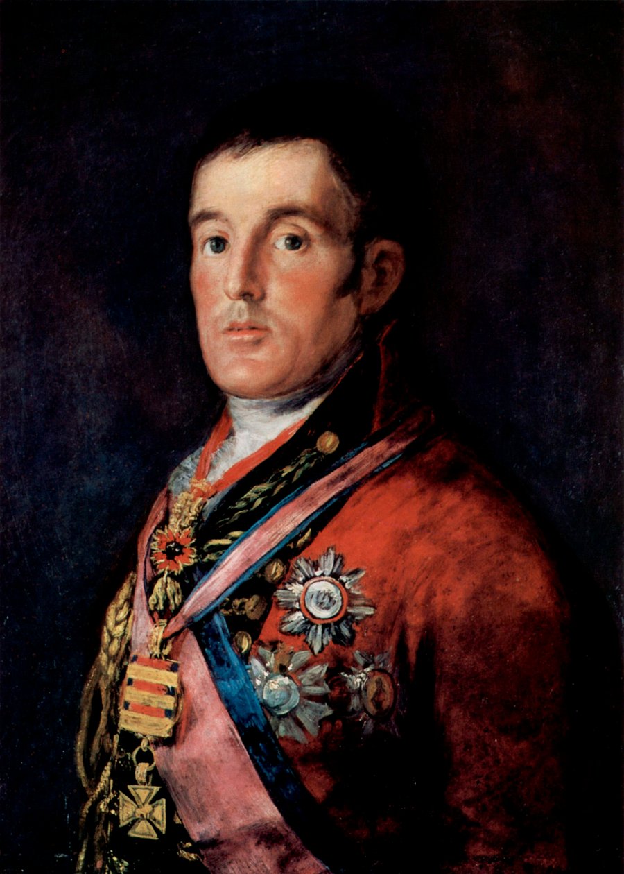 Mareşal Arthur Wellesley'nin portresi, 1. Wellington Dükü, c1814. by Francisco de Goya