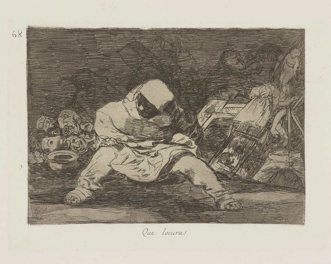 Ne delilik! (Ne Çılgınlık!), pl. Savaşın Felaketleri dizisinden 68 by Francisco de Goya