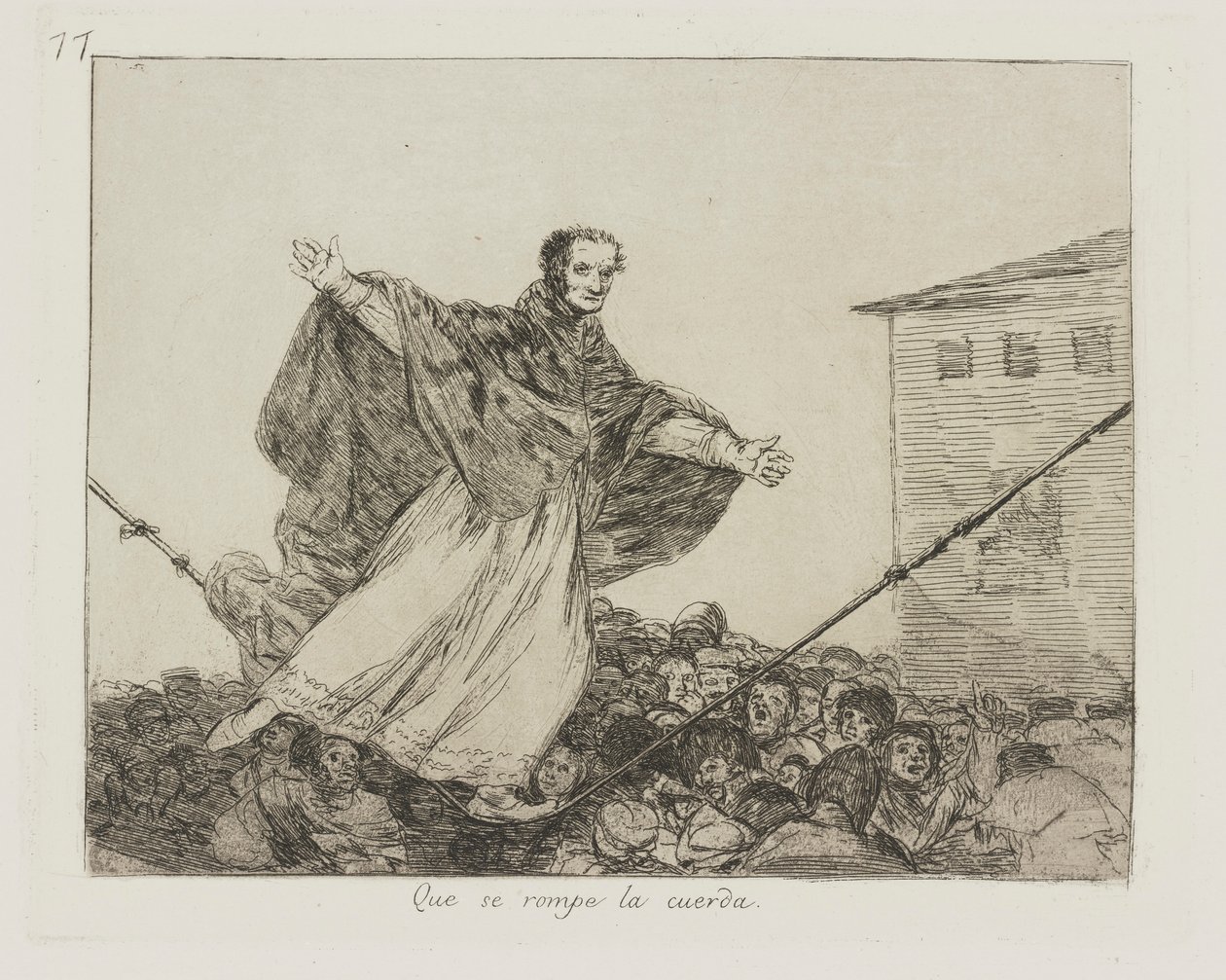 Halat kopar. (Kordon Kırılabilir.), pl. Savaşın Felaketleri dizisinden 77 by Francisco de Goya