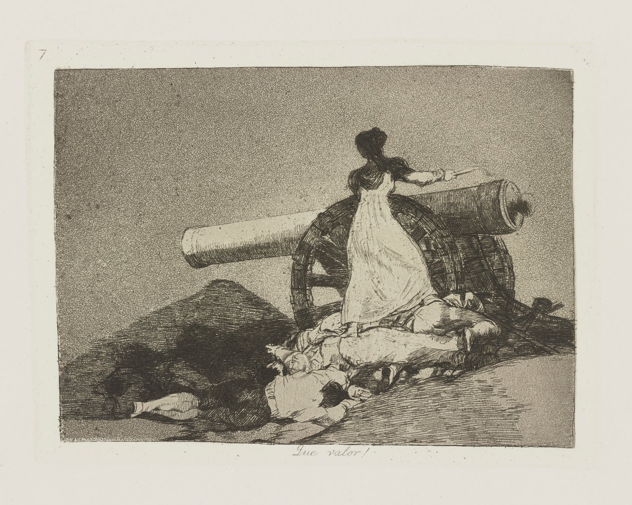 Ne değer! (Ne Cesaret!), pl. The Disasters of War serisinden 7 by Francisco de Goya