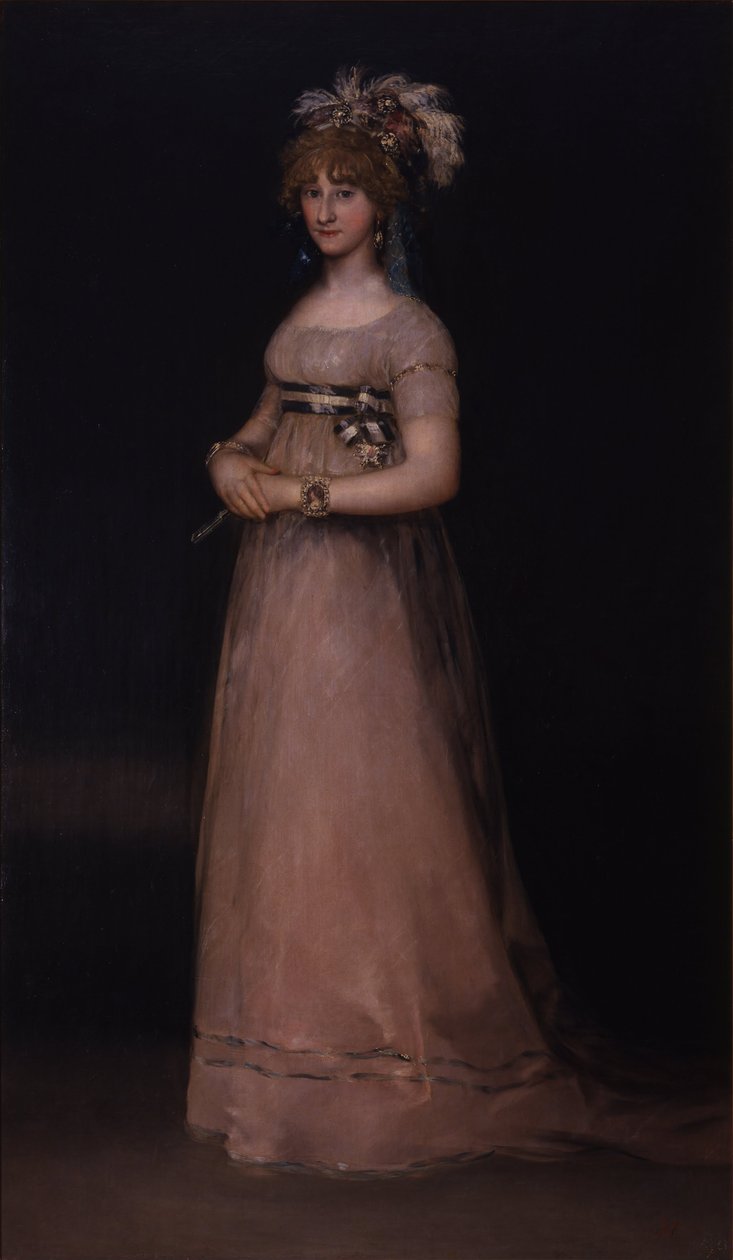 María Luisa de Borbón ve Vallabriga Ritrattosu by Francisco de Goya