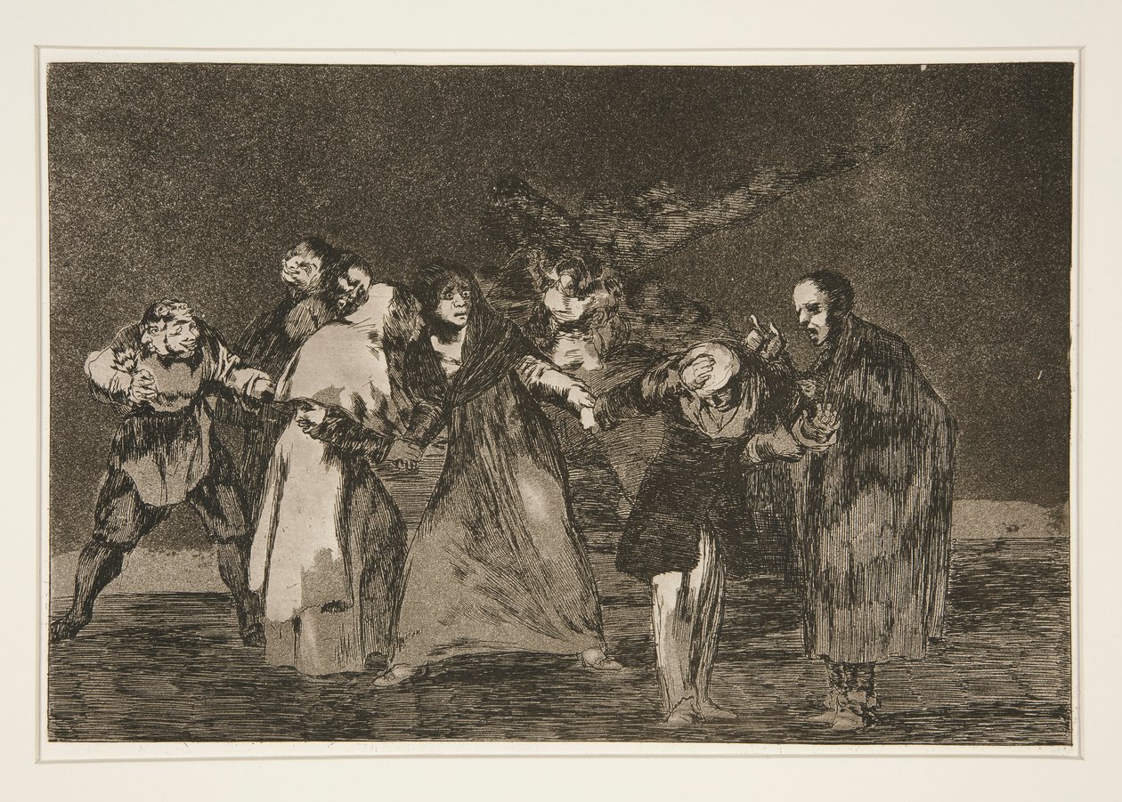 Bıçak yaralarını iyileştirirler ama kötü sözleri değil (Yaralar Aceleci Sözlerden Daha Hızlı İyileşir), pl. Atasözleri dizisinden 16 by Francisco de Goya