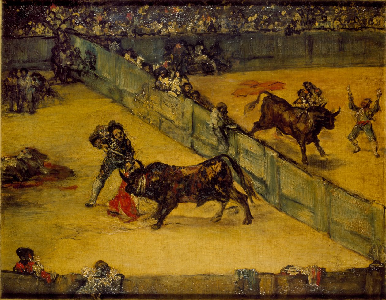 Boğa Güreşi Sahnesi: Division de place, 19. yüzyıl by Francisco de Goya