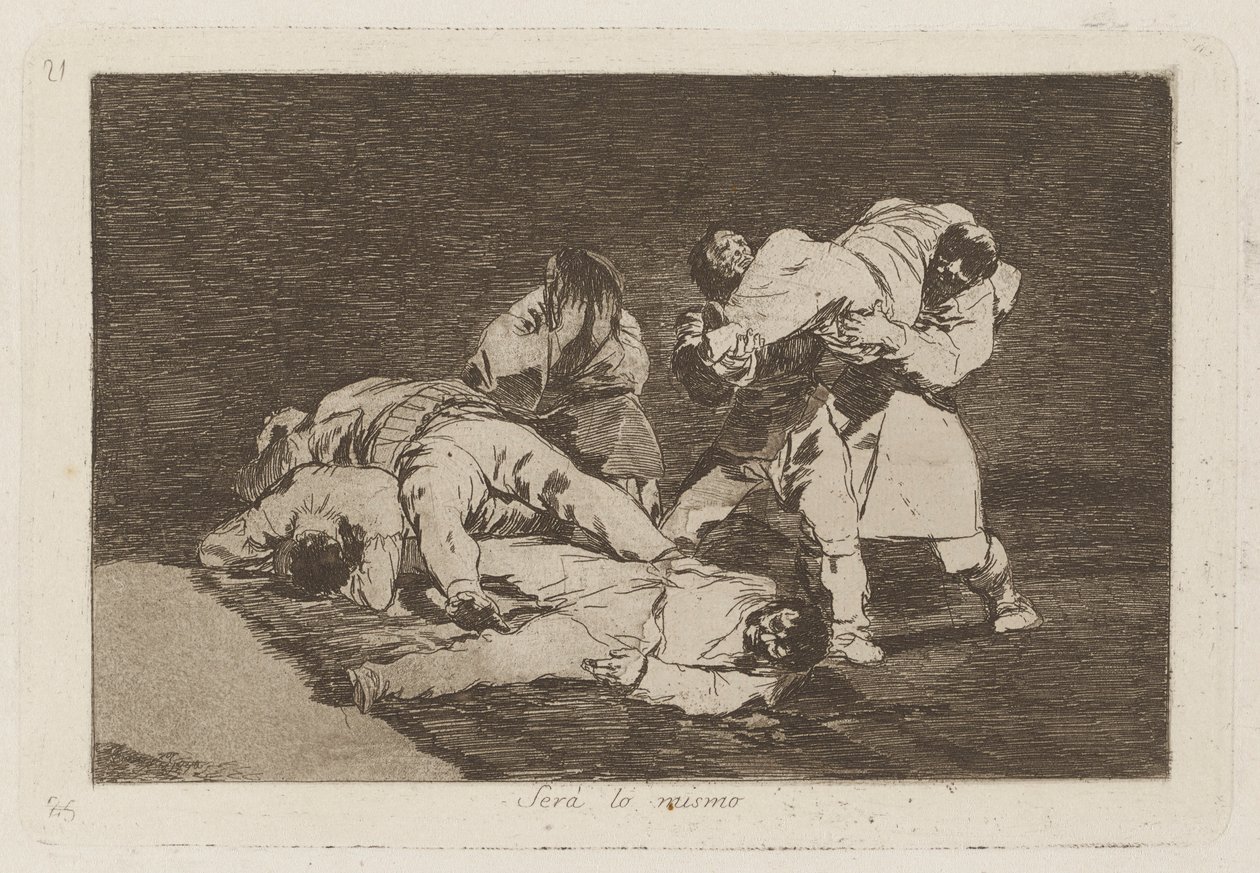 Olmak? Aynı Olacak, Savaşın Felaketlerinden 21. Levha by Francisco de Goya