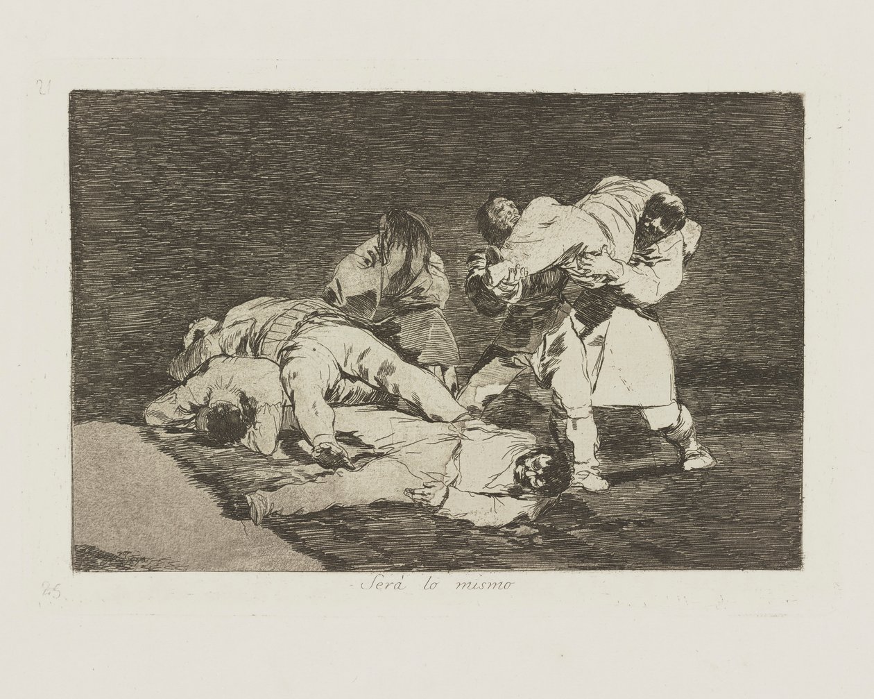 Olmak? aynısı. (Aynı Olacak.), pl. Savaşın Felaketleri dizisinden 21 by Francisco de Goya