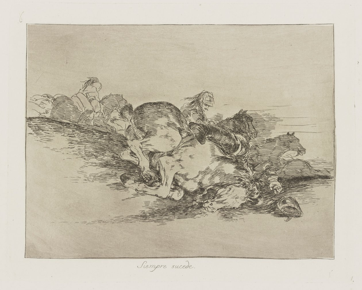 Her zaman olur. (Her Zaman Olur.), pl. Savaşın Felaketleri serisinden 8 by Francisco de Goya