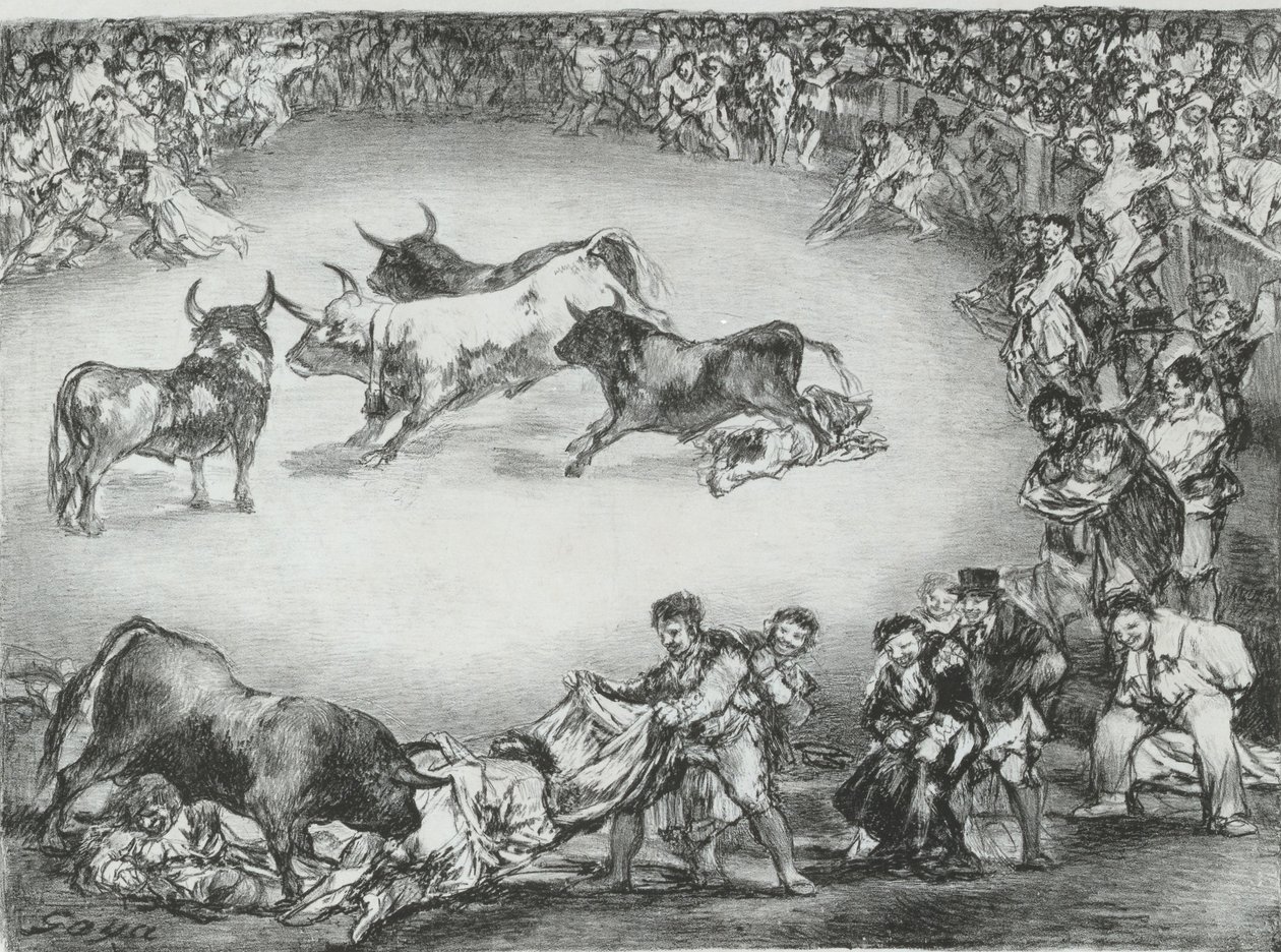 'Bordeaux Boğaları'ndan İspanyol Eğlencesi, 1825., 1825. by Francisco de Goya