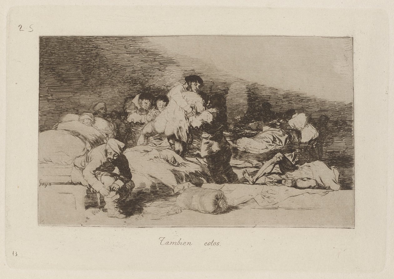 Ayrıca Bunlar (Bunlar da), Savaşın Felaketlerinden Levha 25 by Francisco de Goya