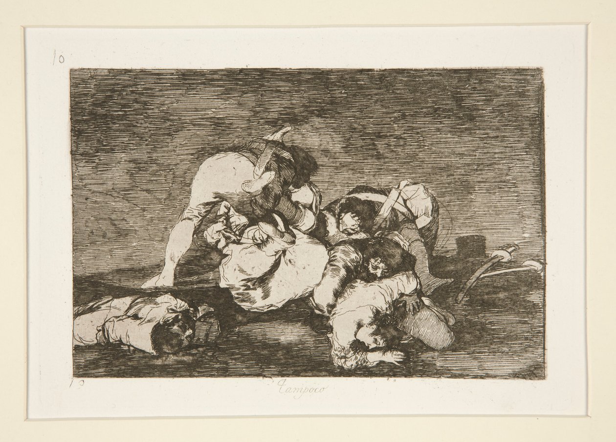Ne (Ne de [Bunları] Ya), pl. Savaşın Felaketleri dizisinden 10 by Francisco de Goya
