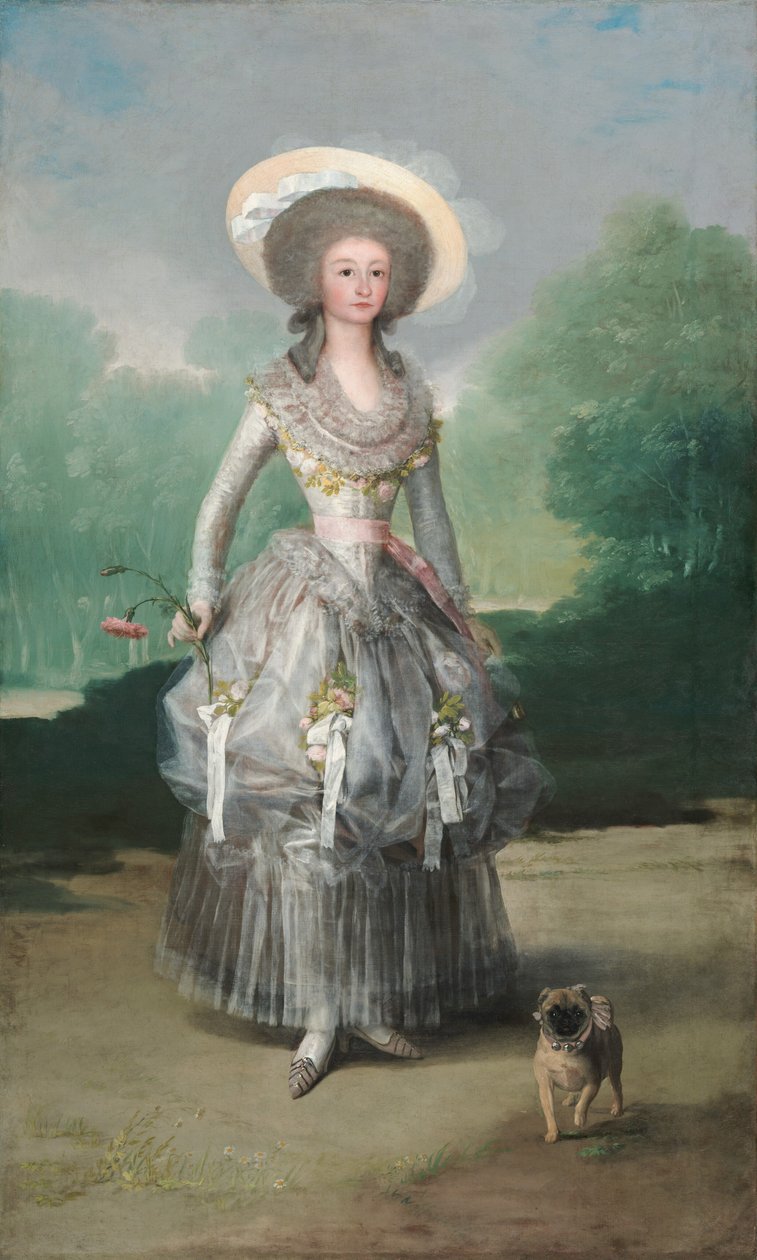 Marquesa de Pontejos, c. 1786. by Francisco de Goya