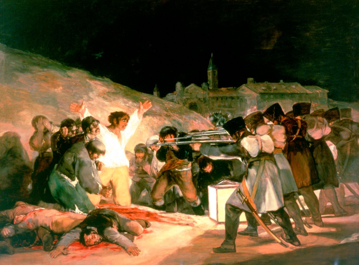 '3 Mayıs 1808'deki Çekimler', 1814 by Francisco de Goya