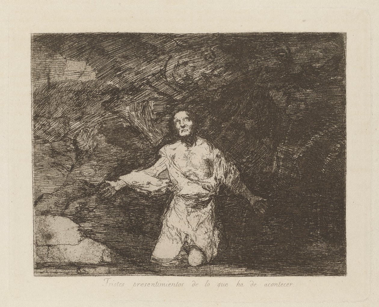 Olacakların Üzücü Önsezileri, pl. Savaşın Felaketleri serisinden 1 by Francisco de Goya