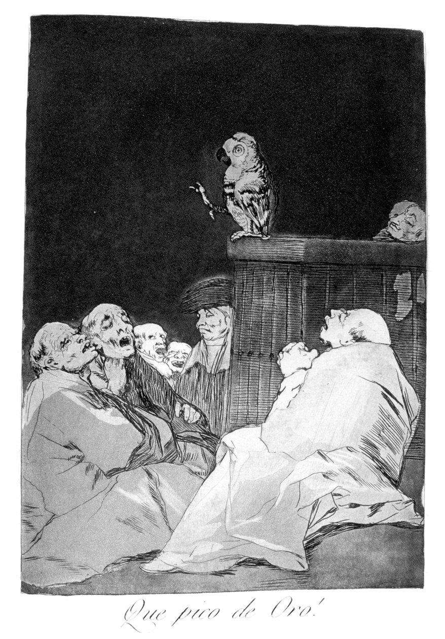 Ne altın gaga!, 1799 by Francisco de Goya