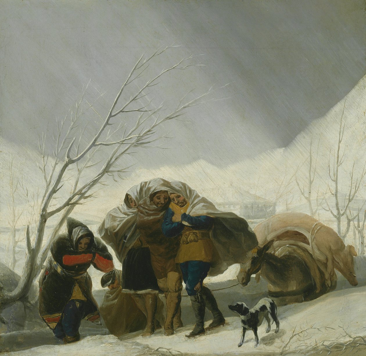 Kış Manzarası, c. 1786. by Francisco de Goya