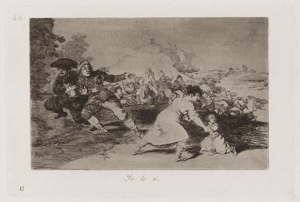 Gördüm, Savaşın Felaketlerinden Levha 44 by Francisco de Goya