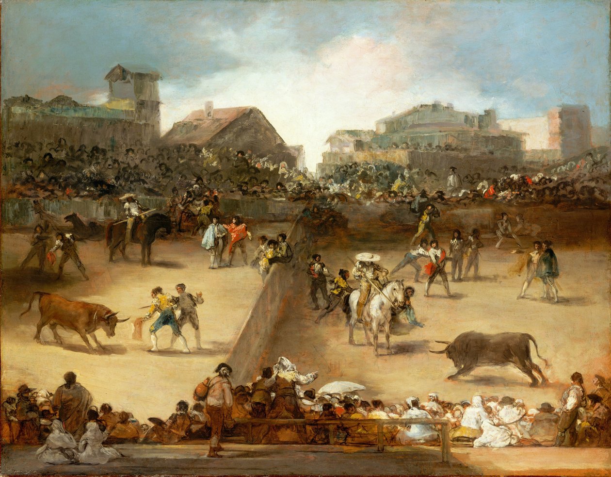 Bölünmüş Halkada Boğa Güreşi by Francisco de Goya