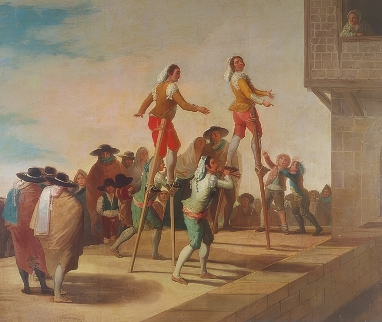 Ayaklıklar (Los Zancos). 1791-92 by Francisco de Goya