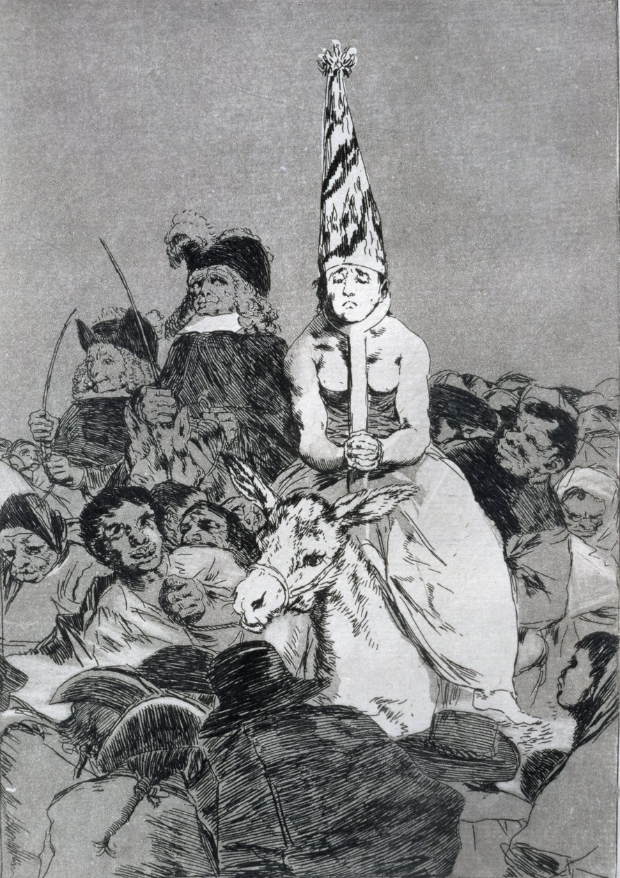 193-0082124 Bu konuda hiçbir şey yapılamaz, 'Los caprichos' levhası 24, pub. 1799 (aşındırma) by Francisco Jose de Goya y Lucientes