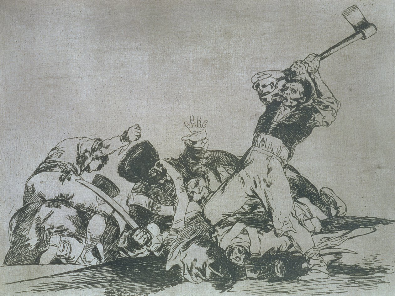 193-0082184 Aynı, 'Savaşın Felaketleri'nin 3. plakası by Francisco Jose de Goya y Lucientes