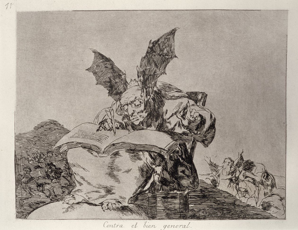 Ortak iyiye karşı, 'Savaşın Felaketleri'nin 71. levhası by Francisco Jose de Goya y Lucientes