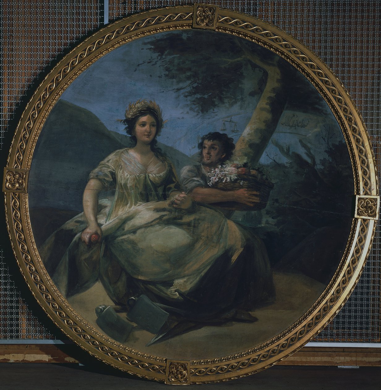 Tarım alegorisi, c.1805 (tuval üzerine mizaç) by Francisco Jose de Goya y Lucientes
