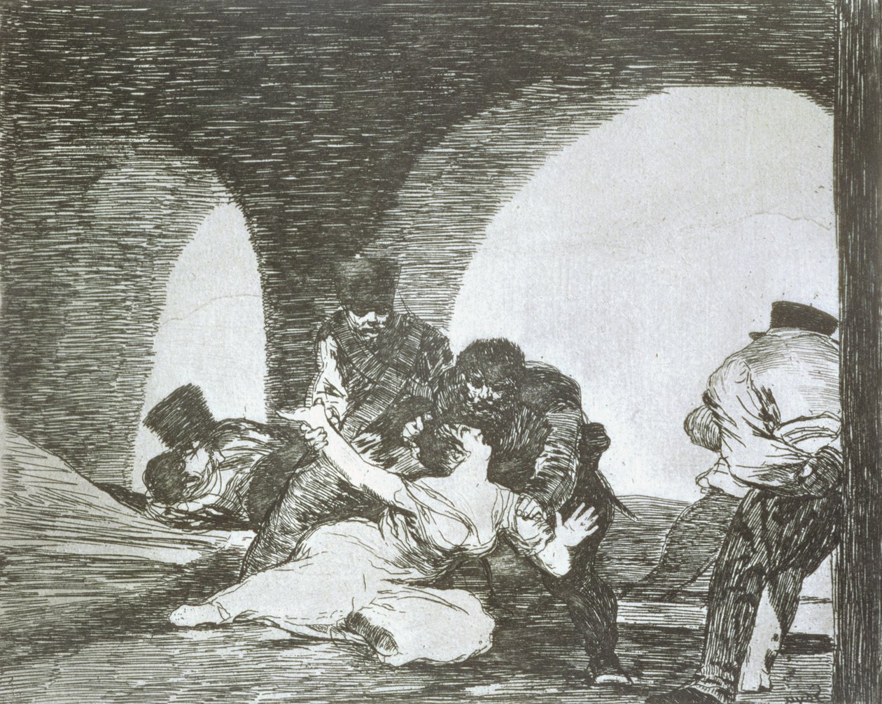 Var olmak acı, 'Savaşın Felaketleri'nin 13. levhası by Francisco Jose de Goya y Lucientes