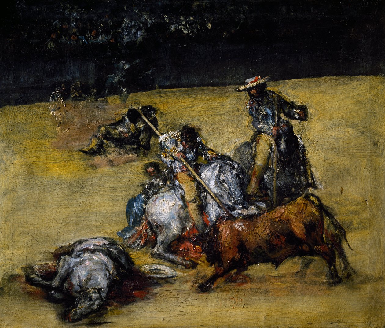 Boğa Güreşi, c.1825 (tuval üzerine yağlı boya) by Francisco Jose de Goya y Lucientes
