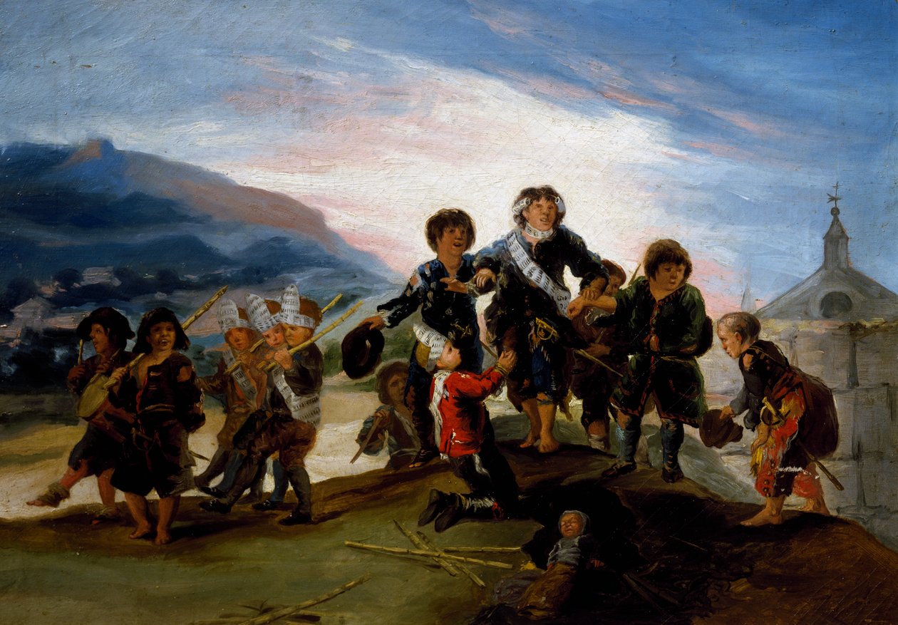Askerde oynayan çocuklar by Francisco Jose de Goya y Lucientes