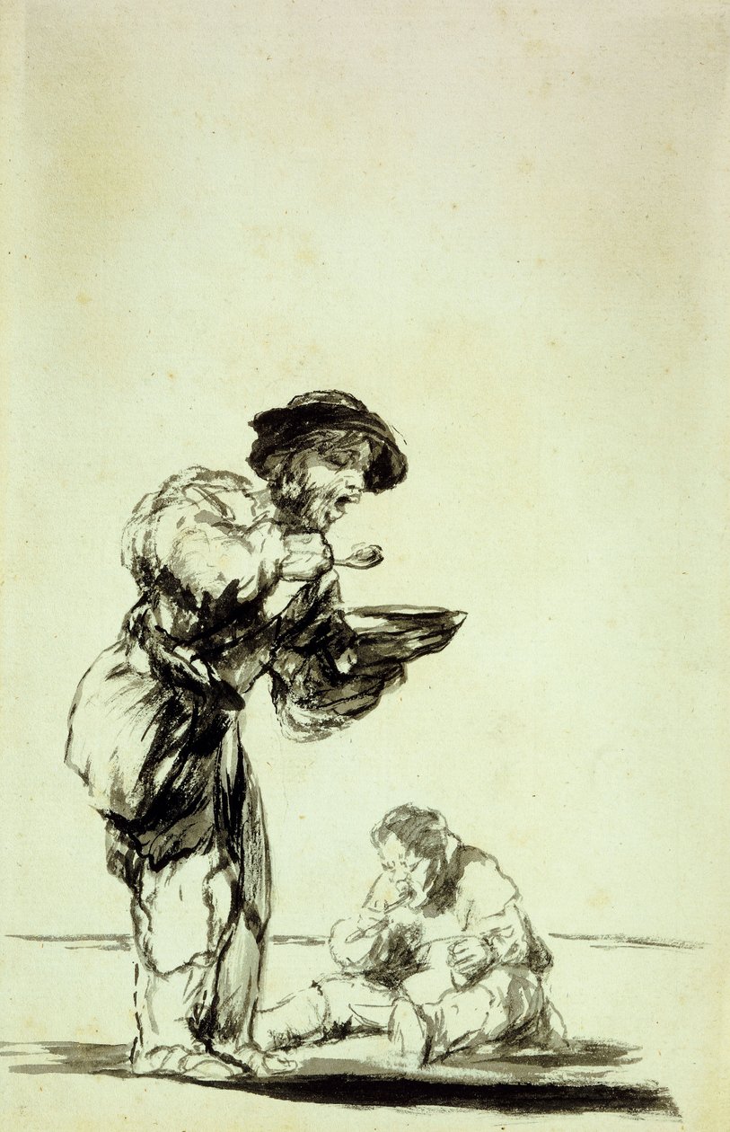 İşten kaçanların sonu böyle mi oluyor? by Francisco de Goya